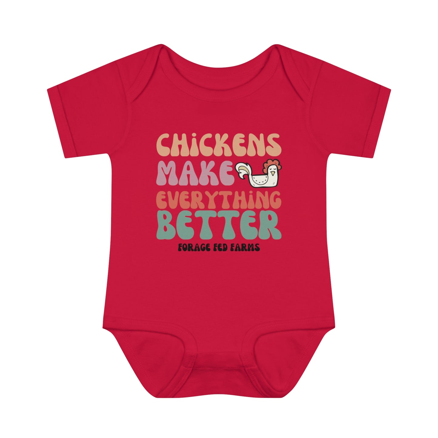 Chicken Math Infant Baby Bodysuit