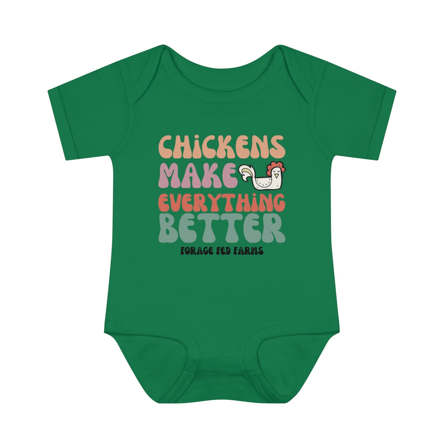 Chicken Math Infant Baby Bodysuit