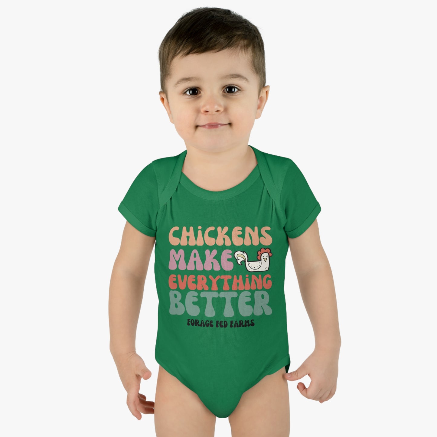 Chicken Math Infant Baby Bodysuit