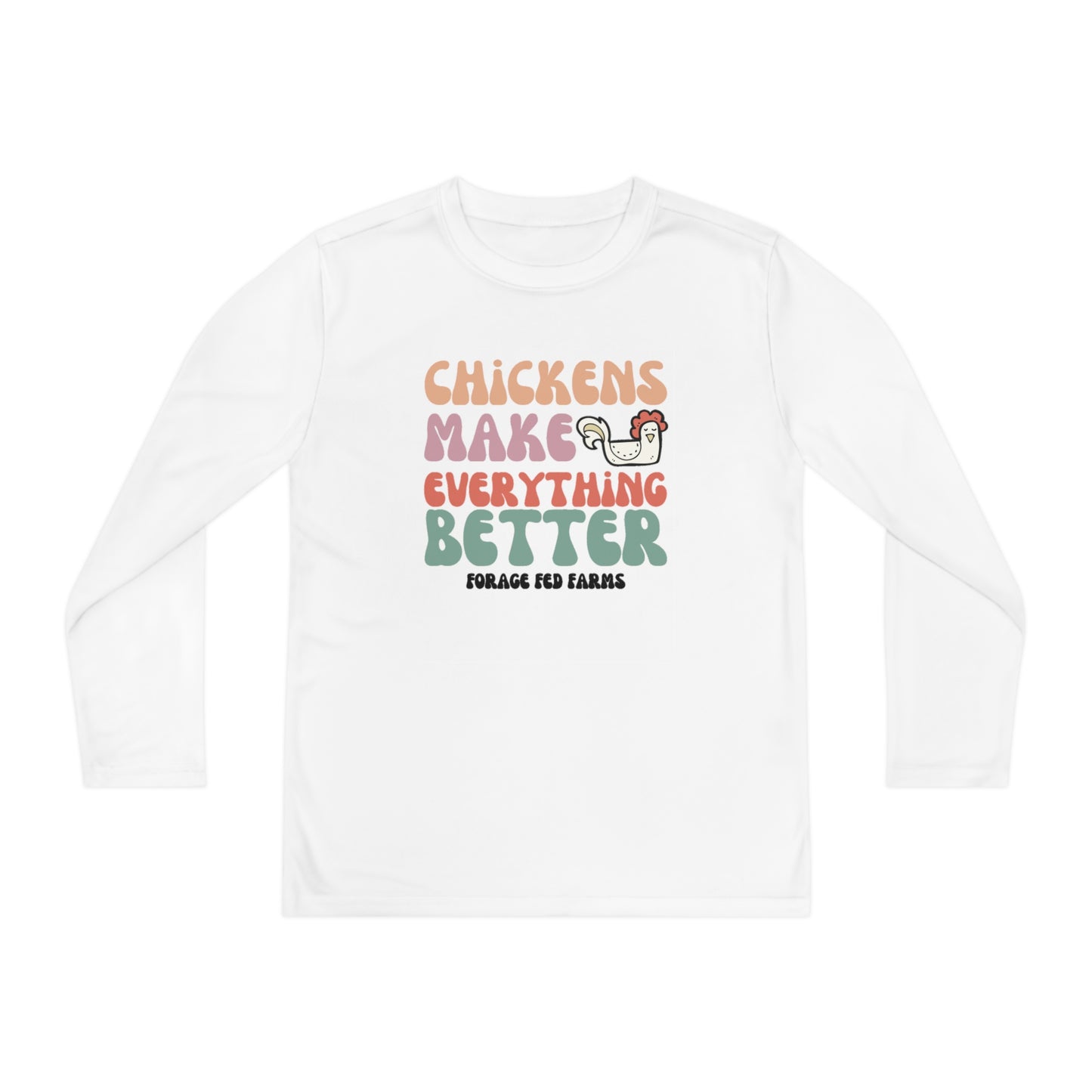 Chicken Math Youth Long Sleeve