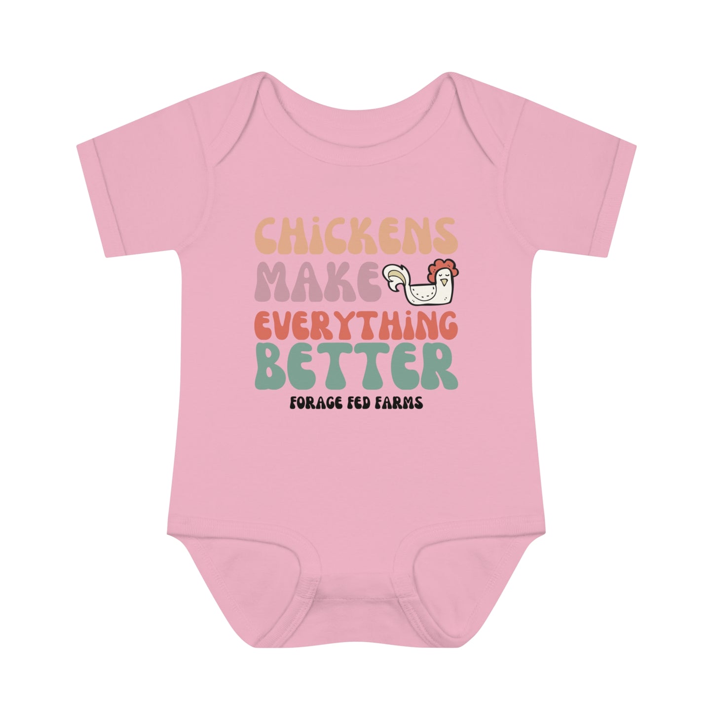 Chicken Math Infant Baby Bodysuit