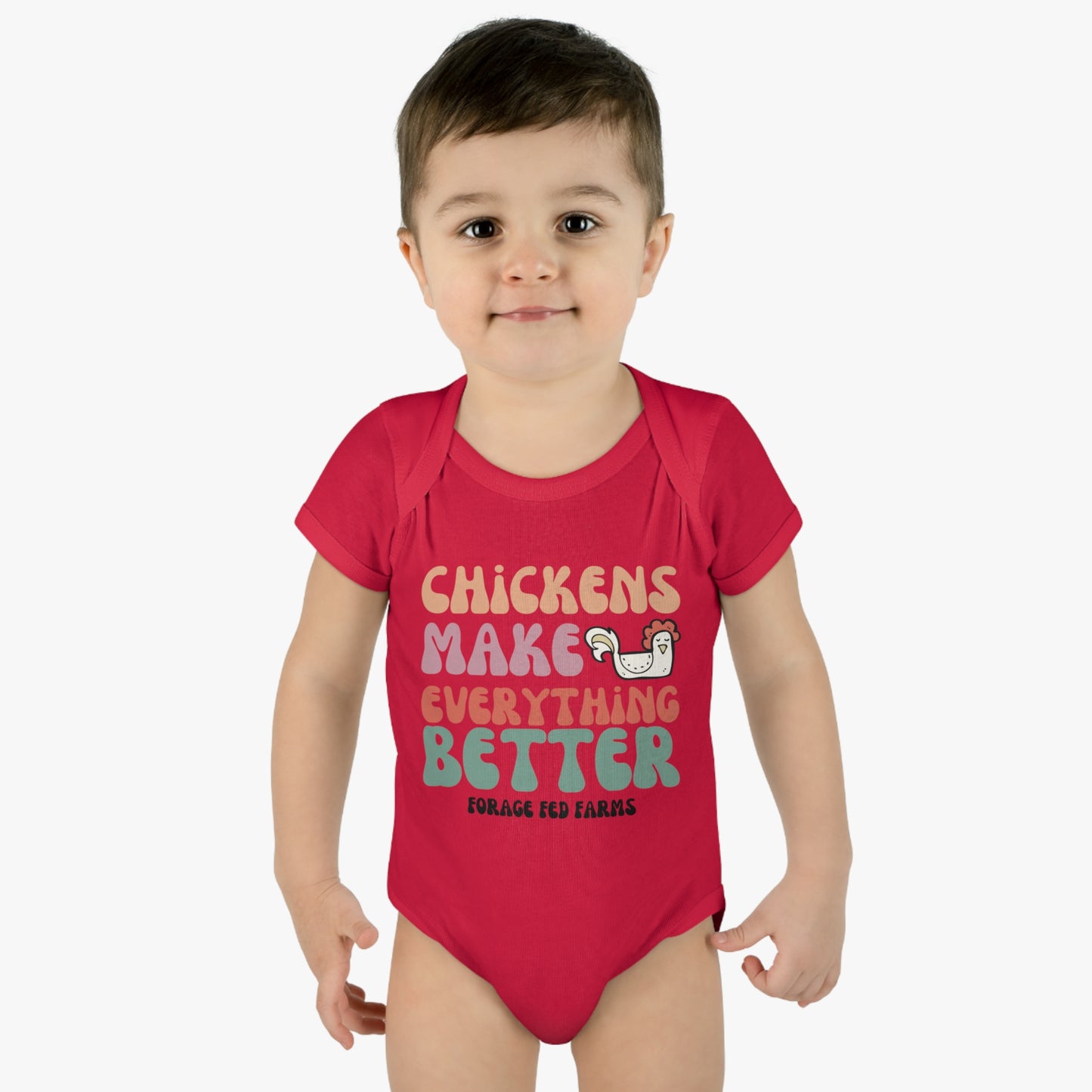Chicken Math Infant Baby Bodysuit