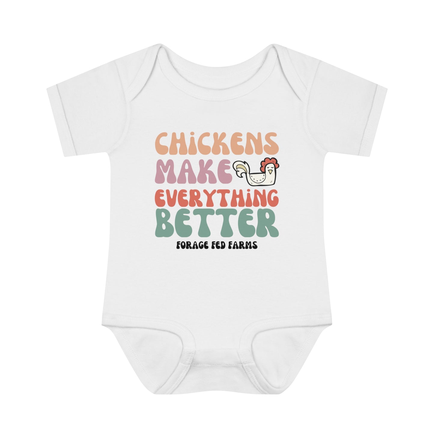 Chicken Math Infant Baby Bodysuit