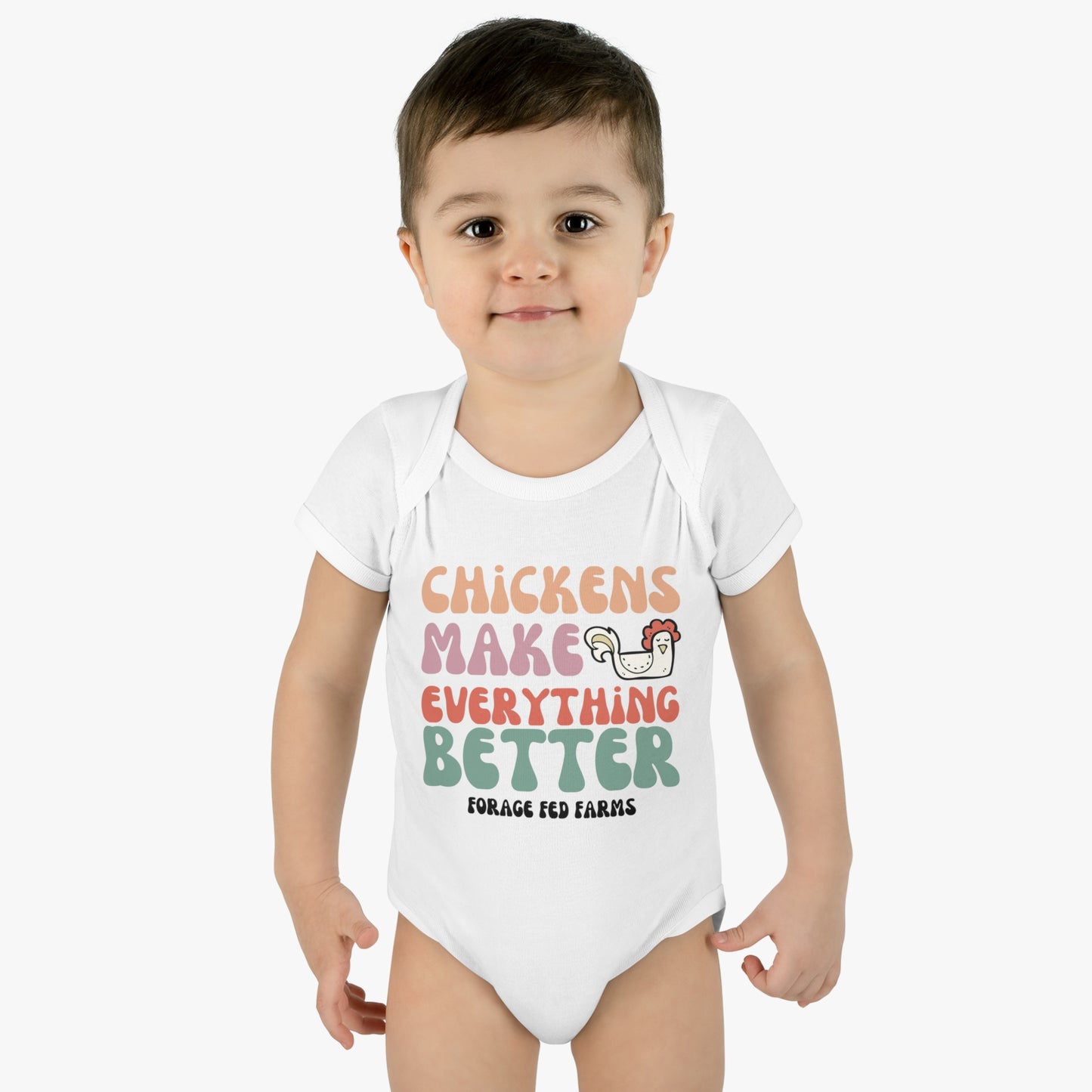 Chicken Math Infant Baby Bodysuit