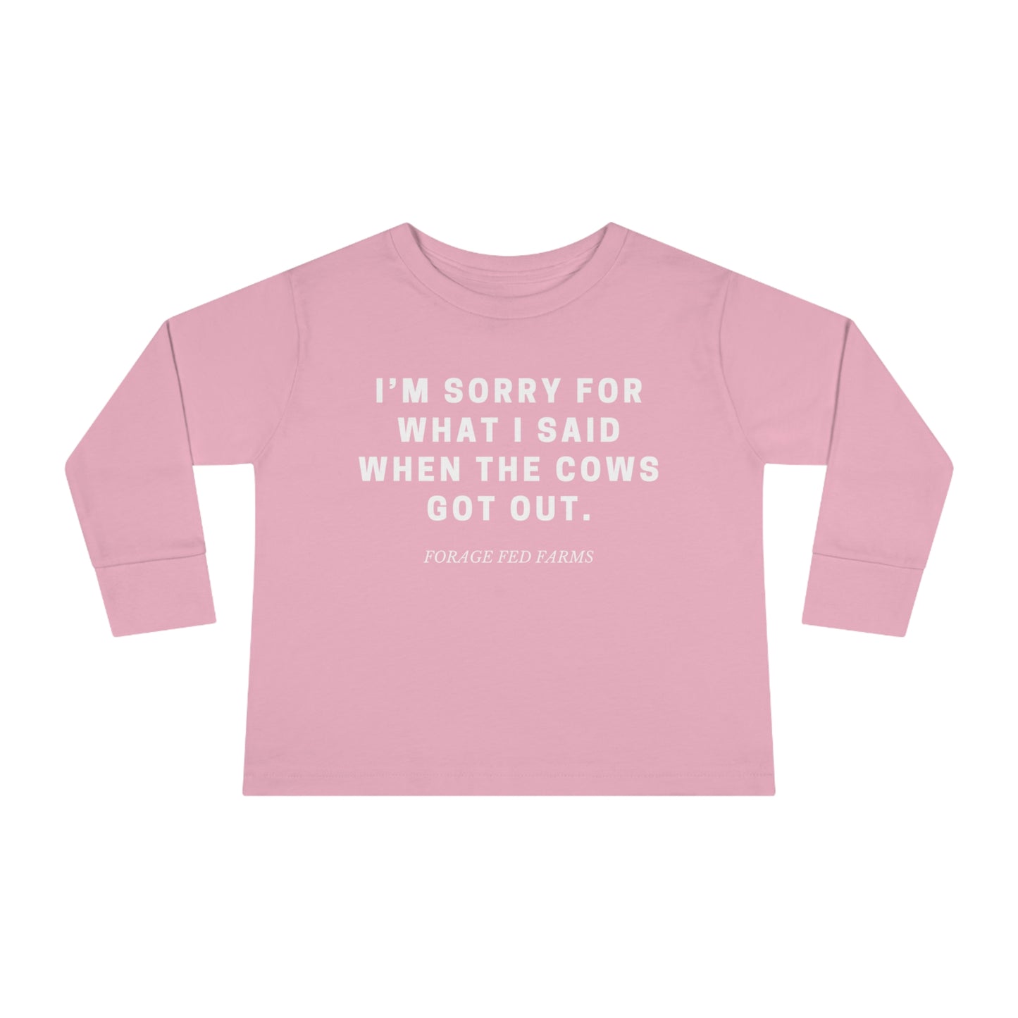 I'm Sorry Toddler Long Sleeve Tee