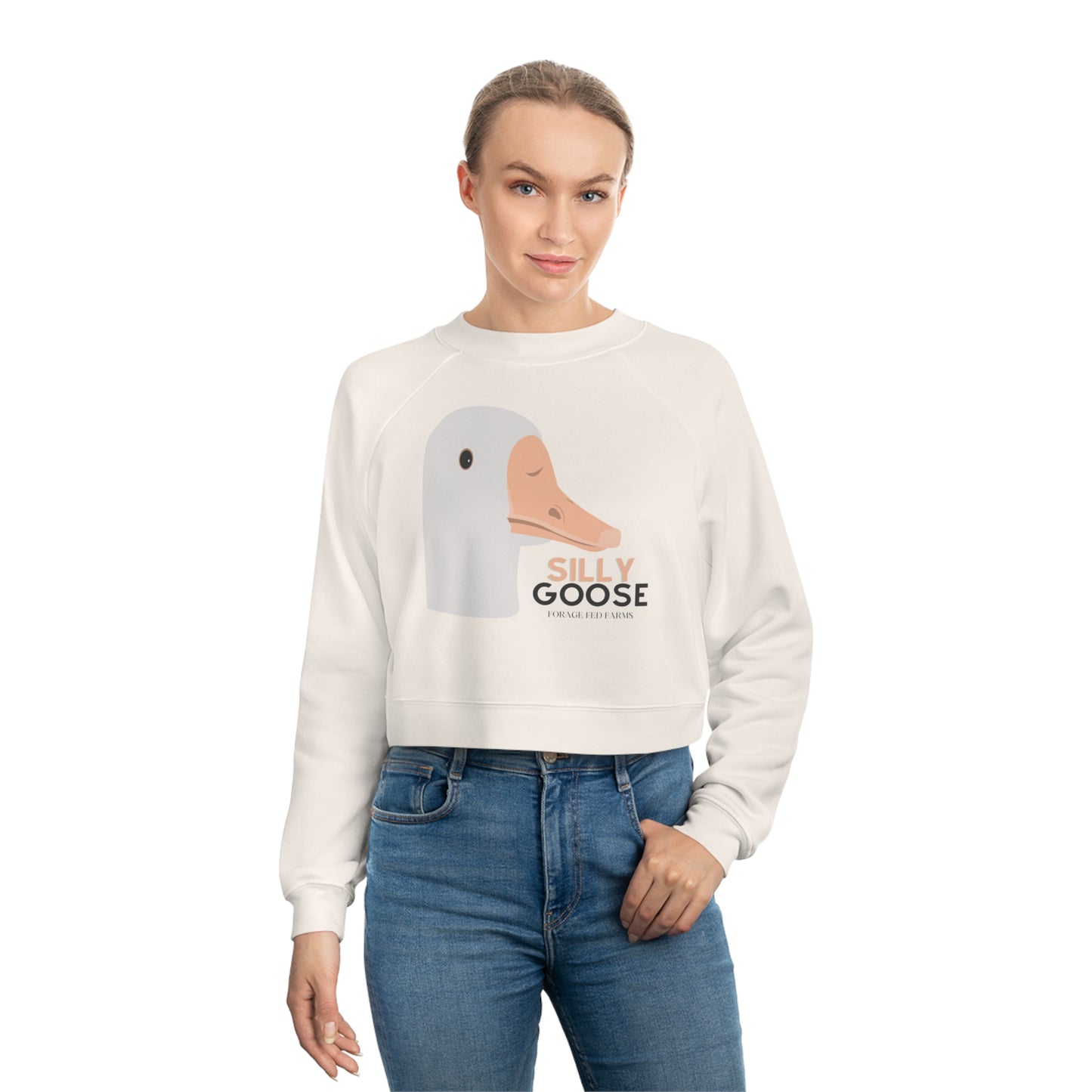 Silly Goose Cropped Fleece Pullover