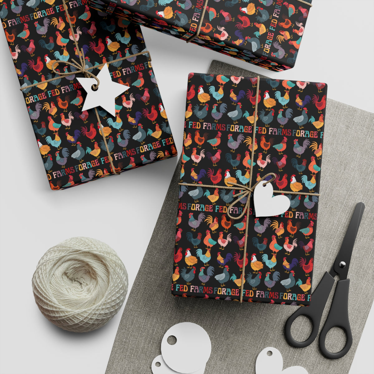 Gift Wrapping Math Chicken Math Gift Wrapping Paper Sheets, 1pc – Forage Fed Farms