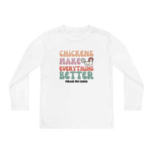 Chicken Math Youth Long Sleeve