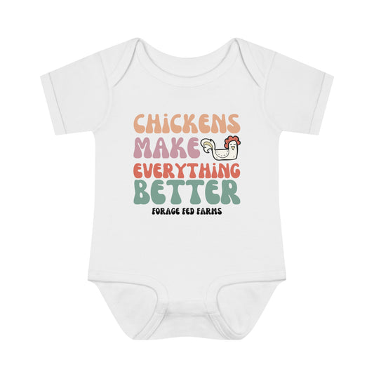 Chicken Math Infant Baby Bodysuit