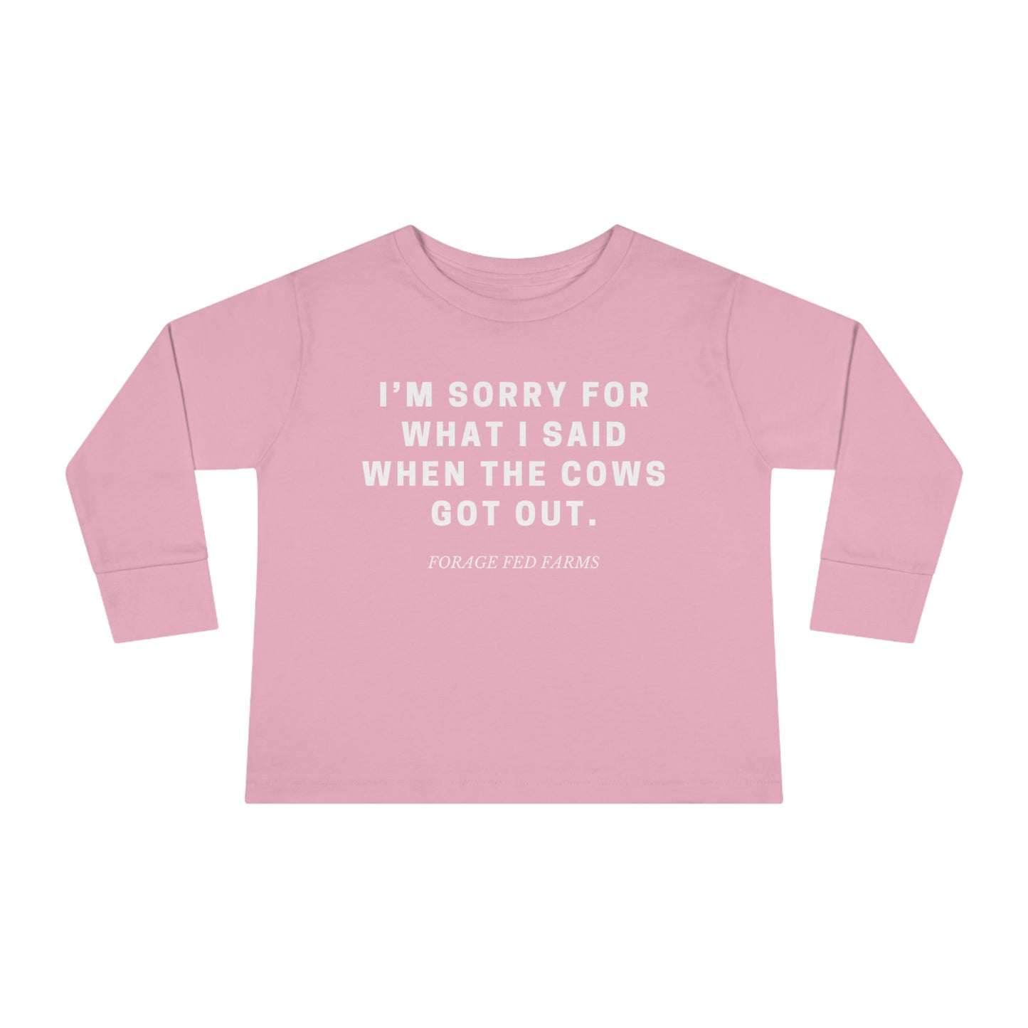 I'm Sorry Toddler Long Sleeve Tee